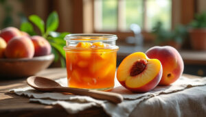 préparez une confiture de pêches facile et authentique, comme chez grand-mère : une recette maison savoureuse, idéale pour profiter des fruits d’été.