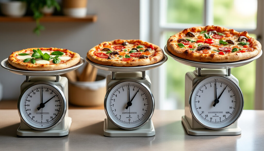 découvrez le poids d’une pizza selon sa taille et trouvez la garniture idéale pour savourer une pizza équilibrée et gourmande.