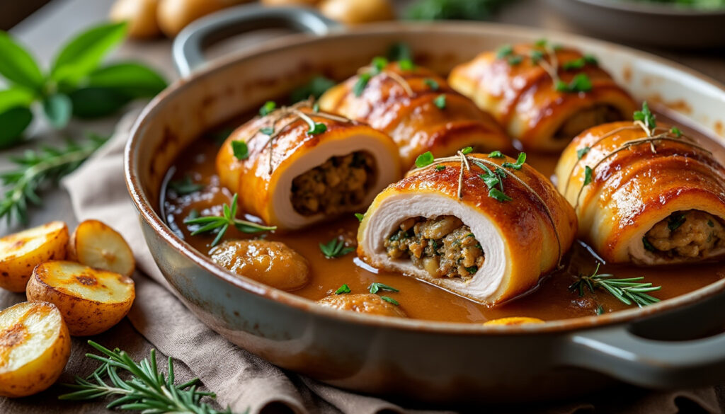 découvrez une recette facile de paupiette de porc au four, tendre et moelleuse, avec une cuisson simple pour un repas savoureux.